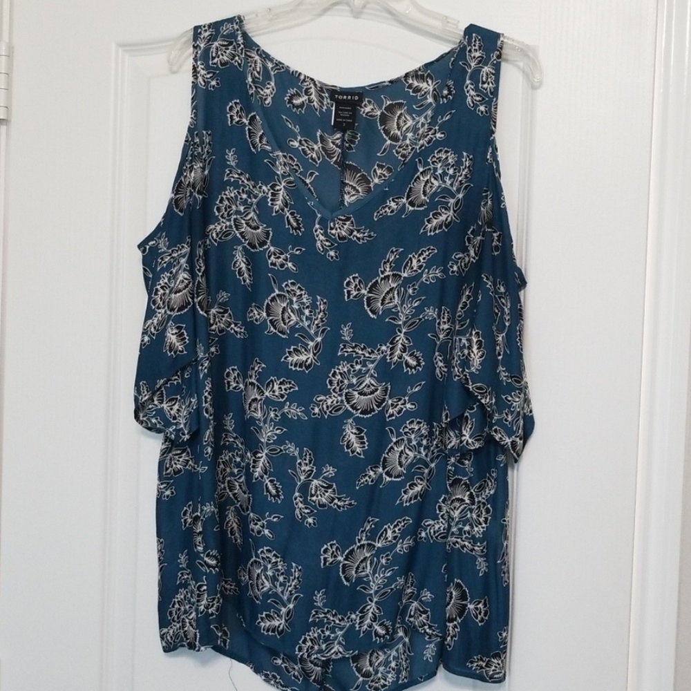 Cold shoulder blouse